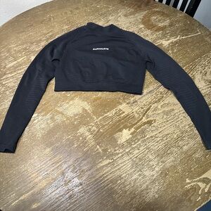 Alphalete Women's Charcoal Cropped Sweatshirt